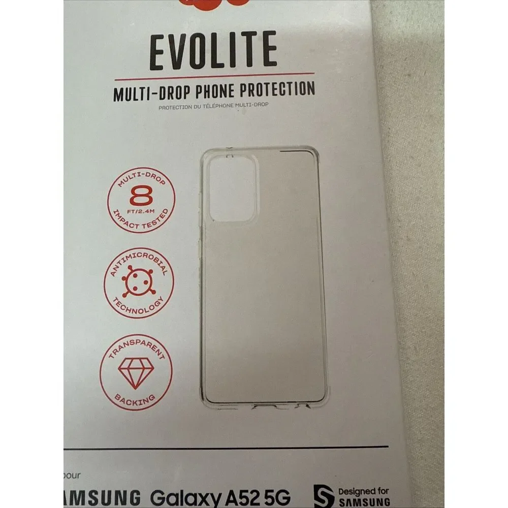 Clear Tech 21 Evolite Samsung Galaxy A52 5G‎ Case, Christmas, Birthday